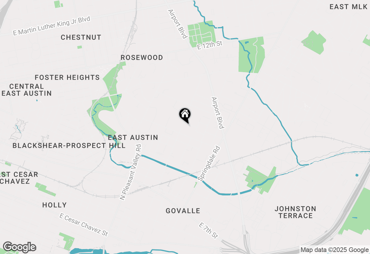 Map of 1119 Tillery St, Austin, TX 78702