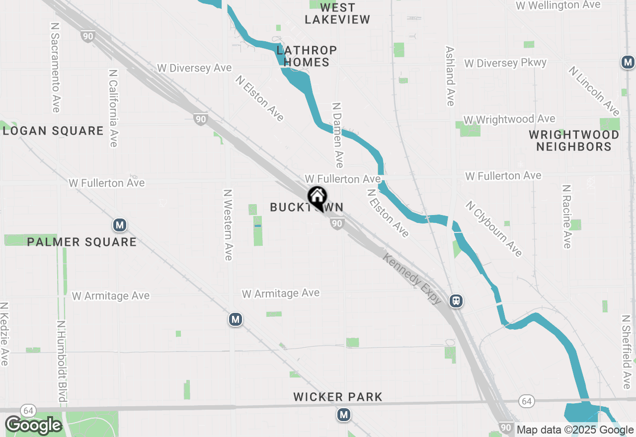 Map of 2237 N Hoyne Avenue #3N, Chicago, IL 60647