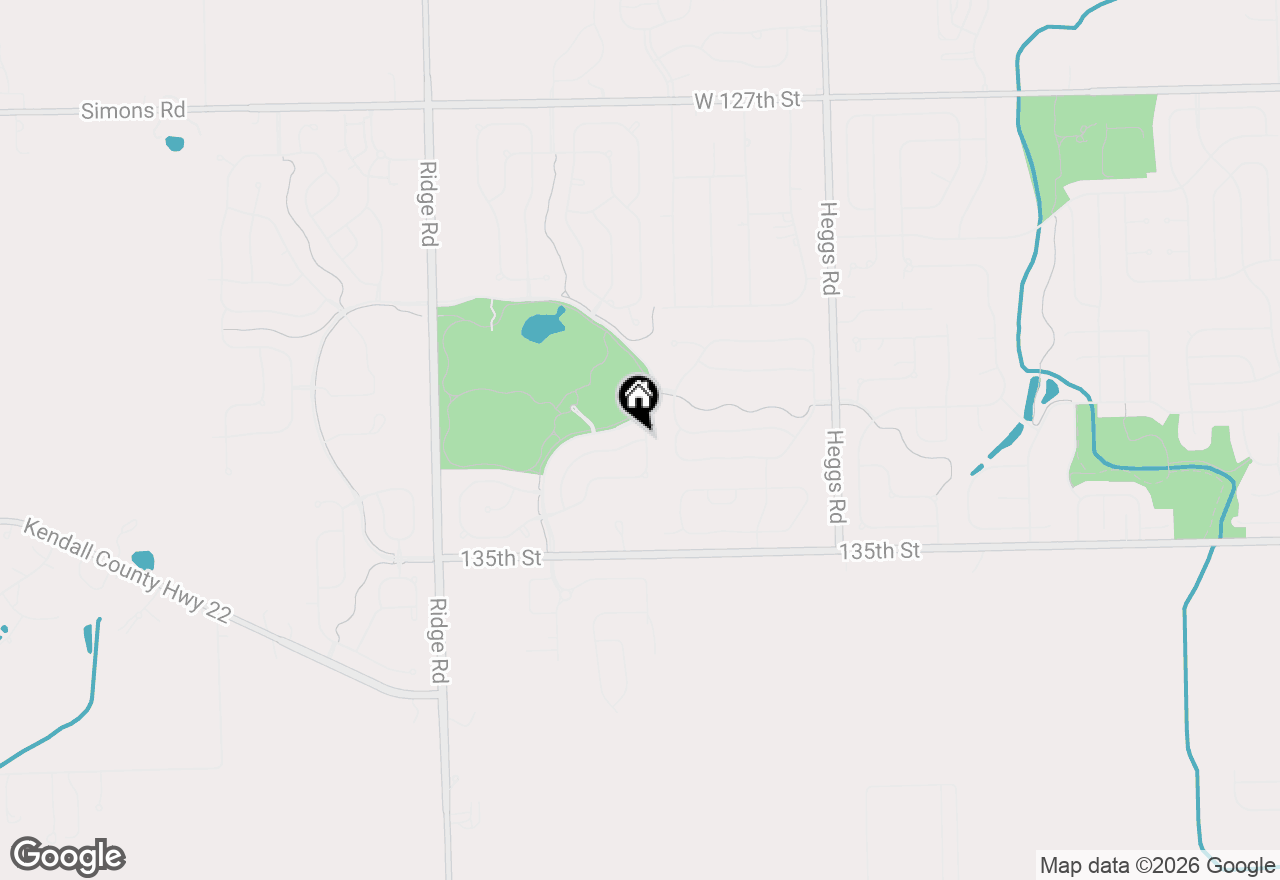 Map of 26414 Rustling Birch Way, Plainfield, IL 60585