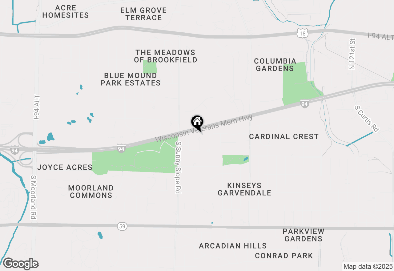 Map of 615 Forest Grove Ct, Brookfield, WI 53005