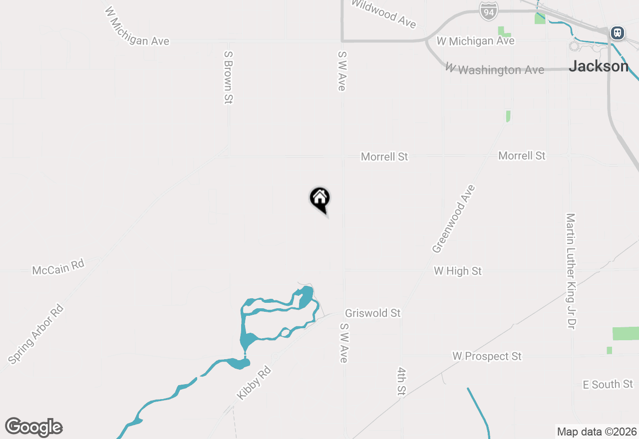 Map of 1105 S Webster Street, Jackson, MI 49203