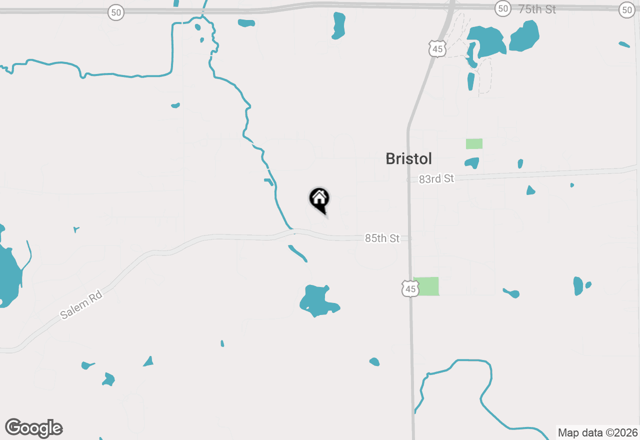 Map of 20530 84th Pl, Bristol, WI 53104