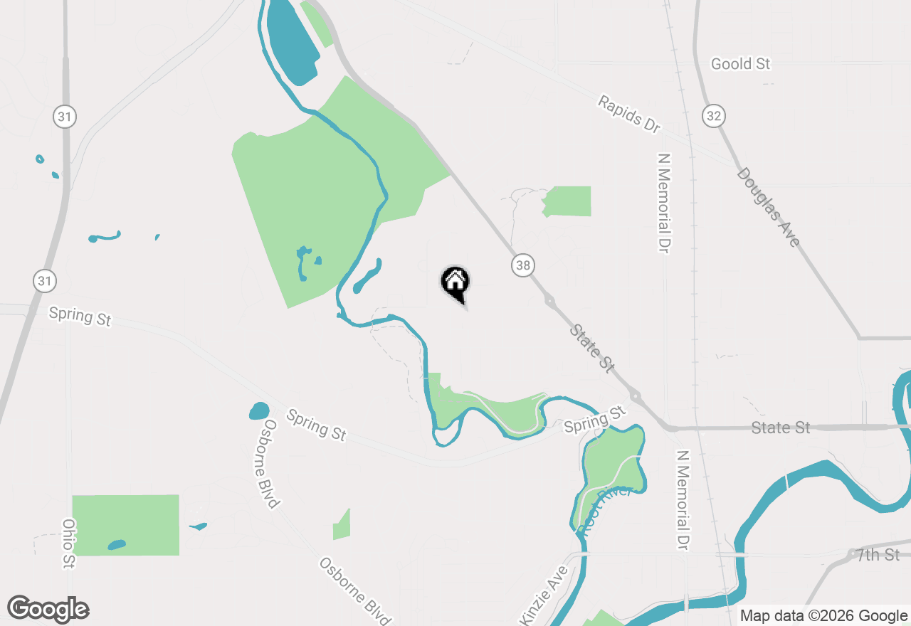 Map of 2619 W High St, Racine, WI 53404