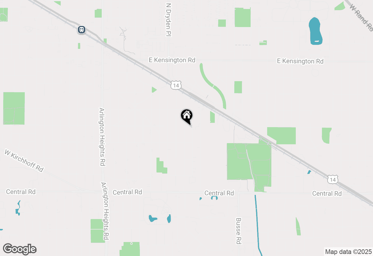 Map of 1205 E Fairview Street, Arlington Heights, IL 60005