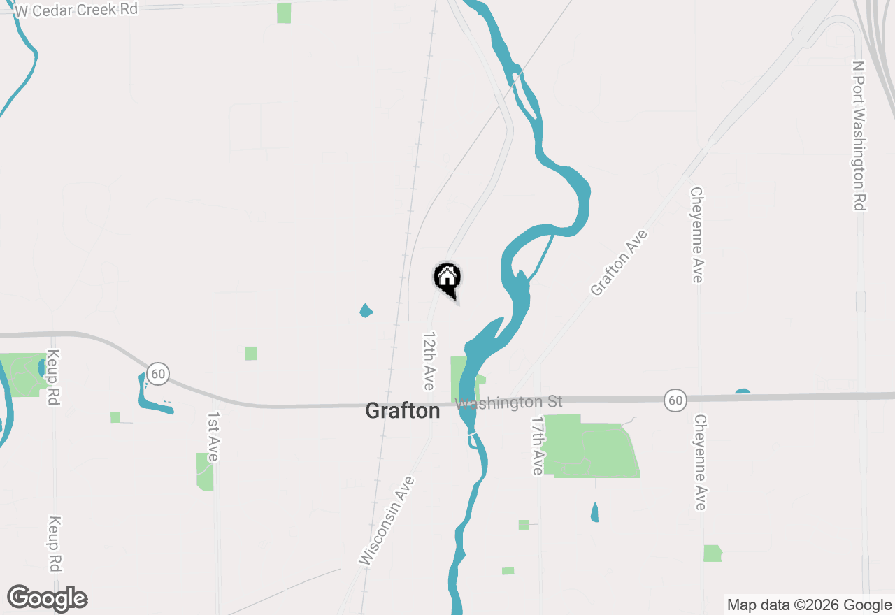 Map of 973 13th Ave, Grafton, WI 53024
