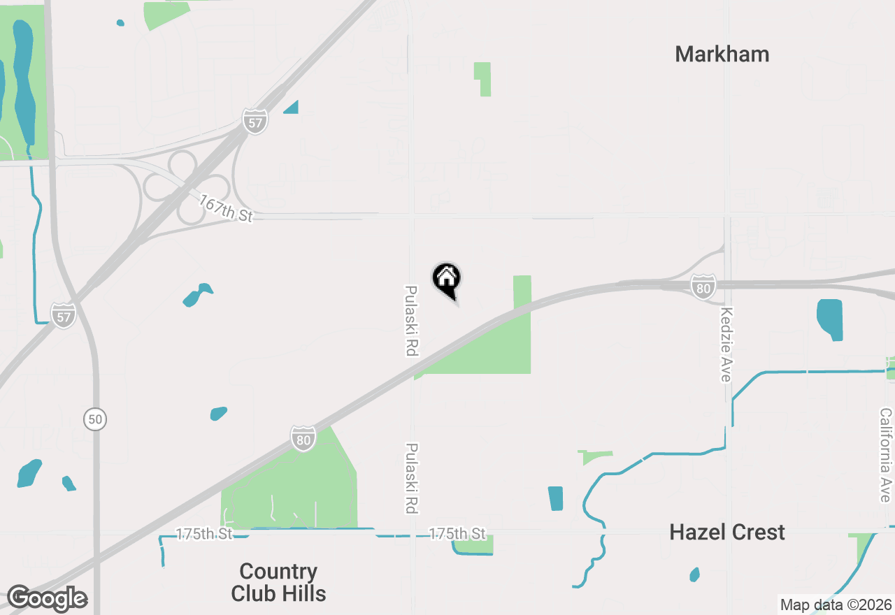 Map of 16943 Old Elm Drive, Country Club Hills, IL 60478