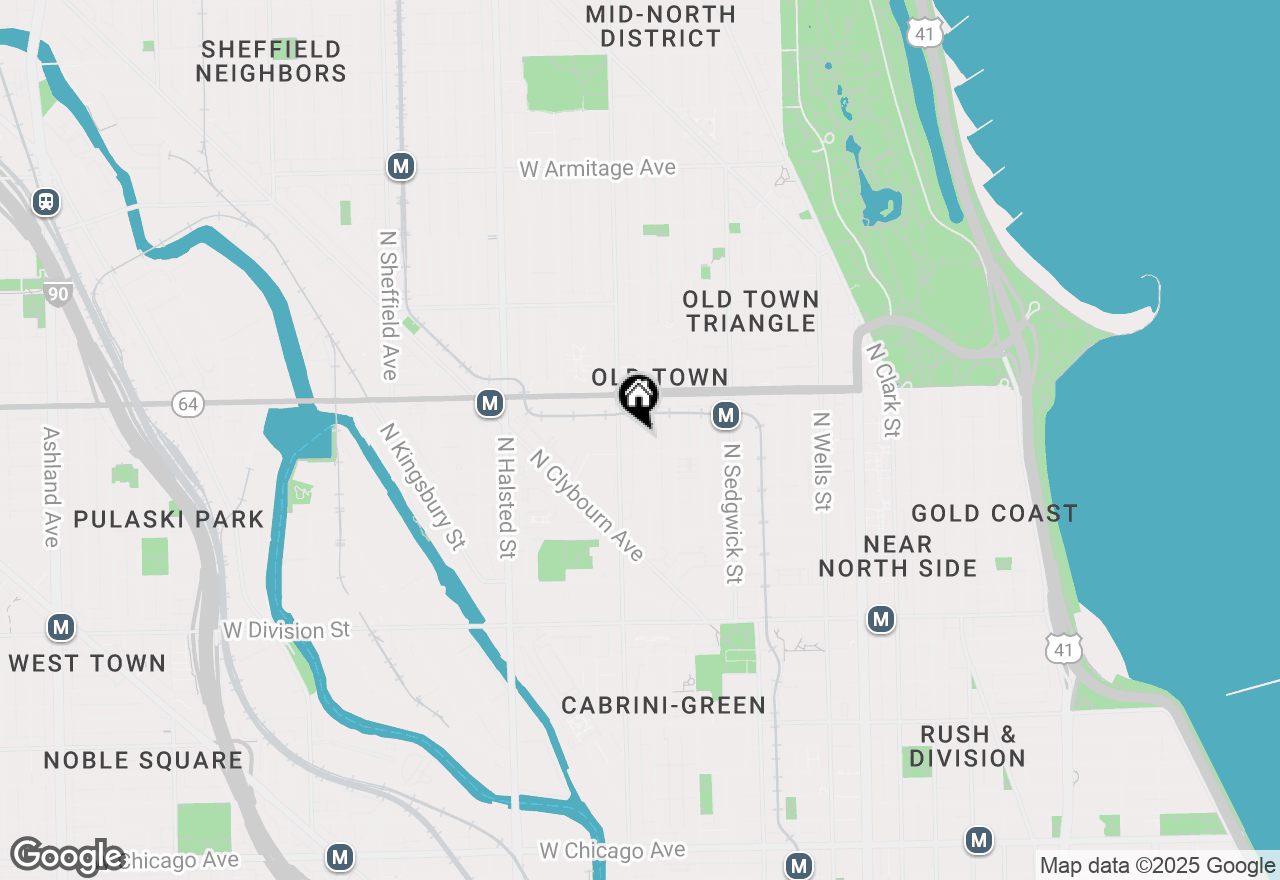 Map of 1510 N Mohawk Street, Chicago, IL 60610