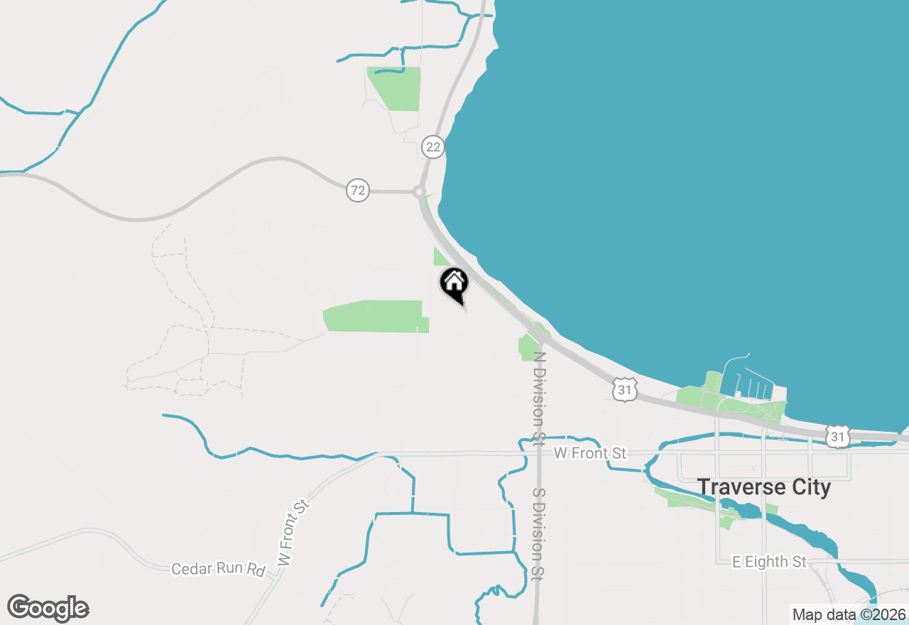 Map of 527 N Elmwood Avenue, Traverse City, MI 49684