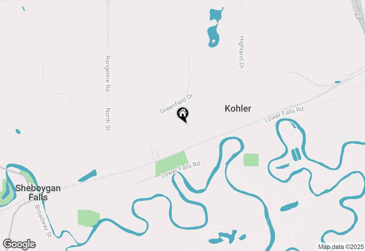 Map of 526 Pinetree Rd, Kohler, WI 53044