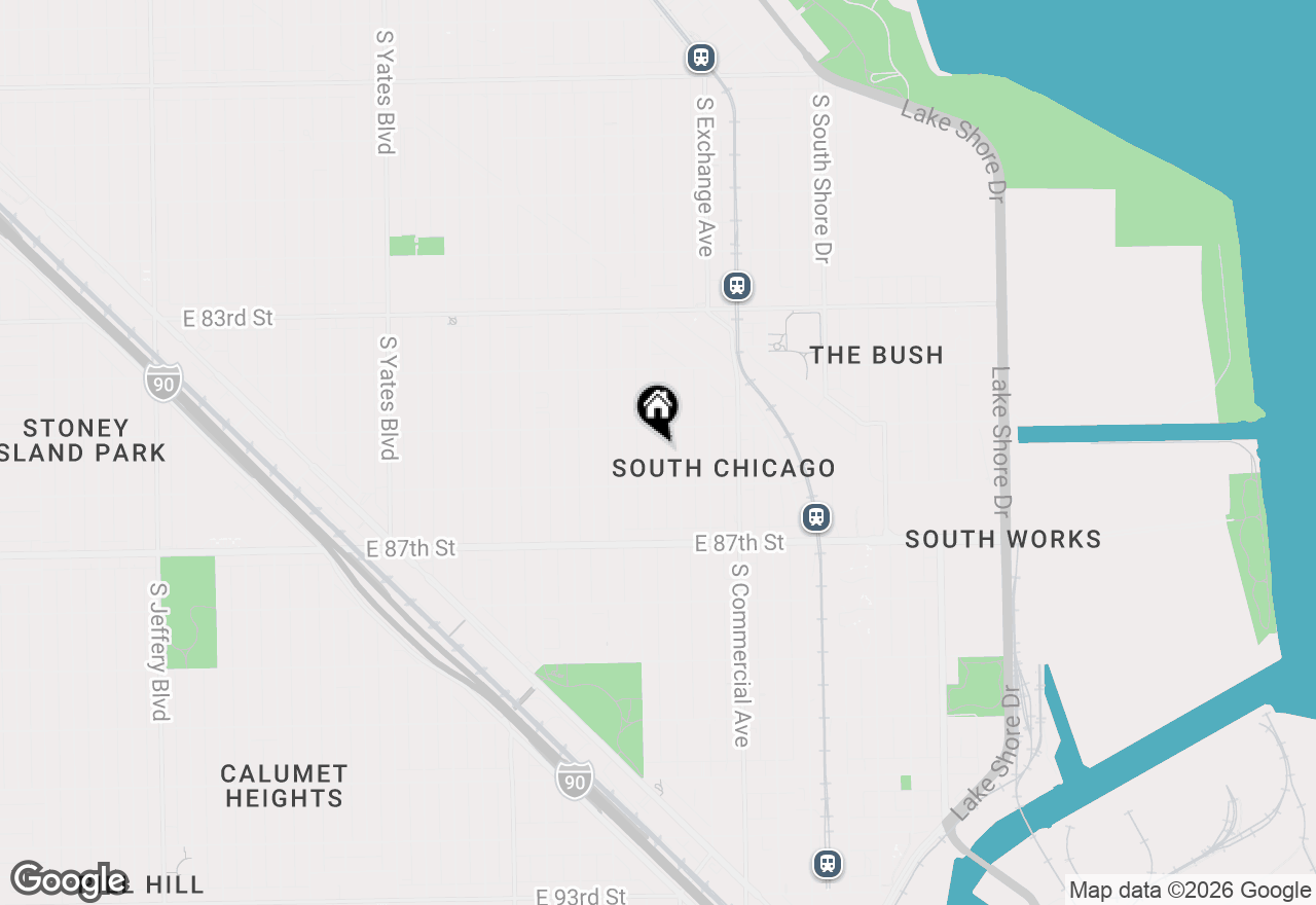 Map of 8523 S Muskegon Avenue, Chicago, IL 60617