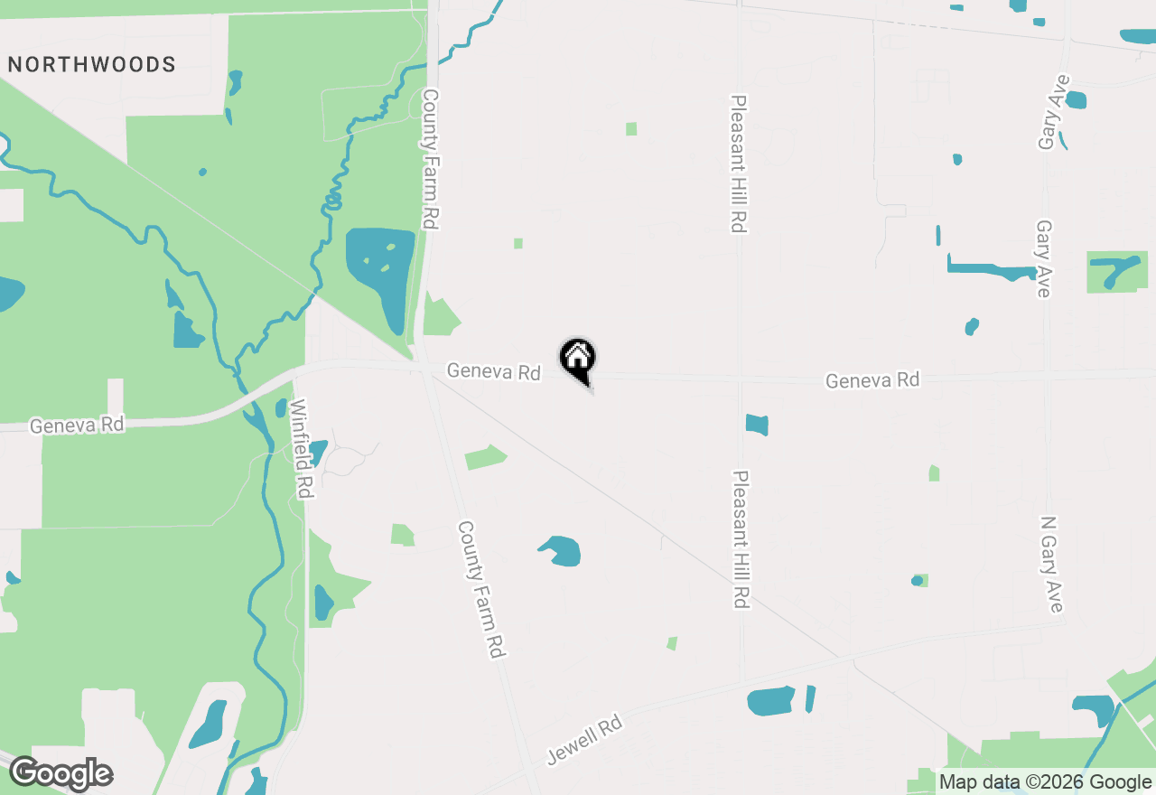 Map of 1N016 Woods Avenue, Wheaton, IL 60187