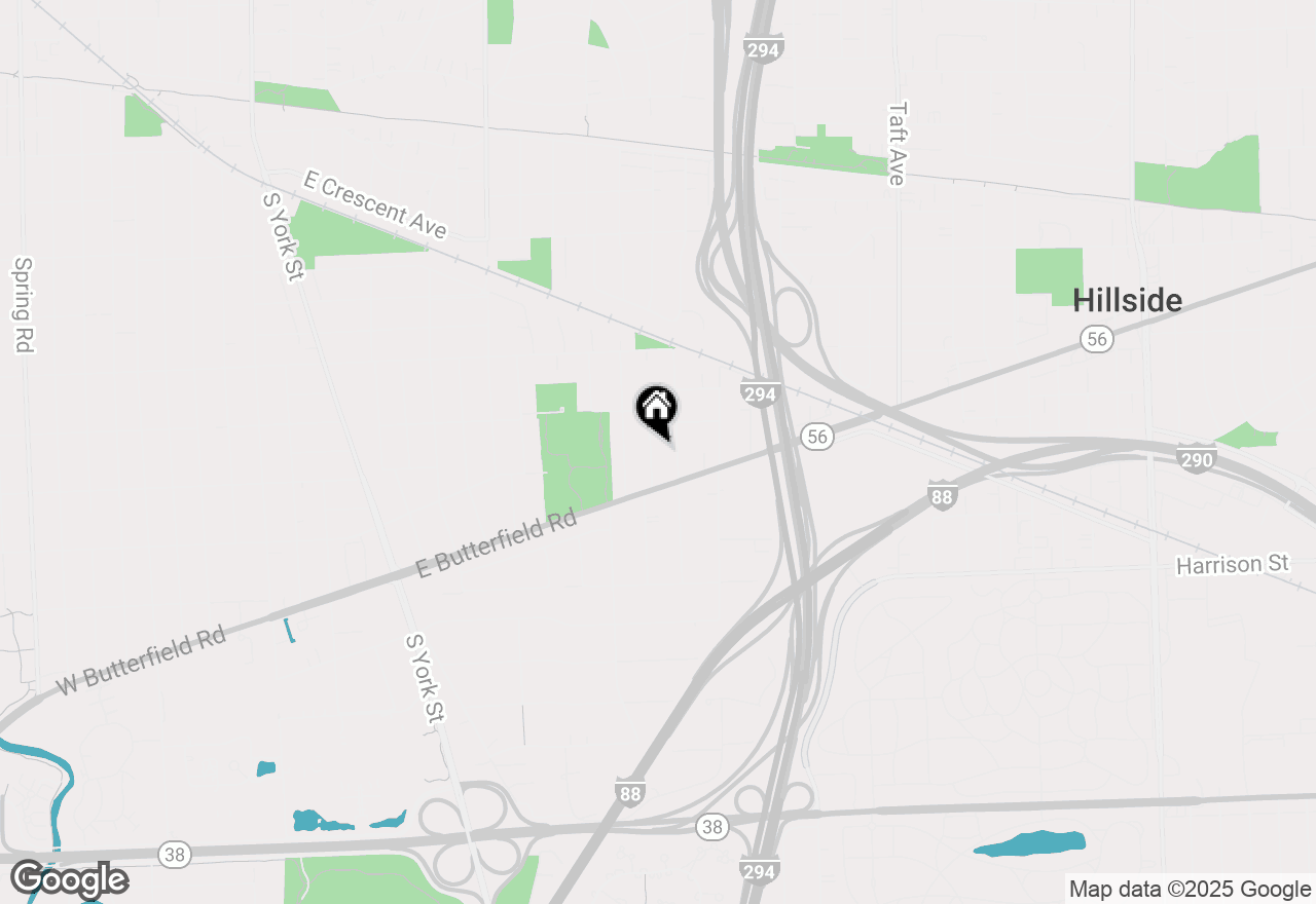 Map of 851 S Hillcrest Avenue, Elmhurst, IL 60126