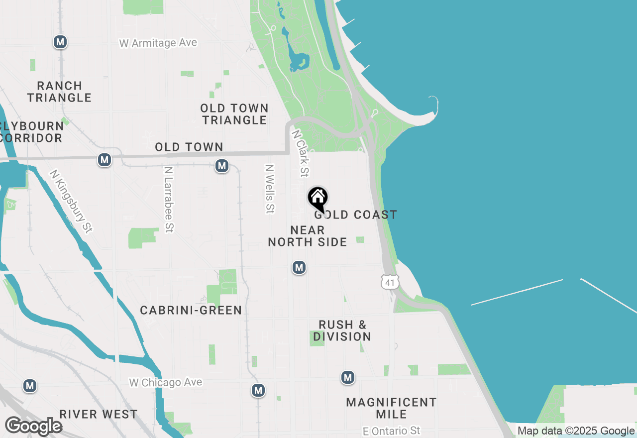 Map of 1340 N Dearborn Street #15D, Chicago, IL 60610