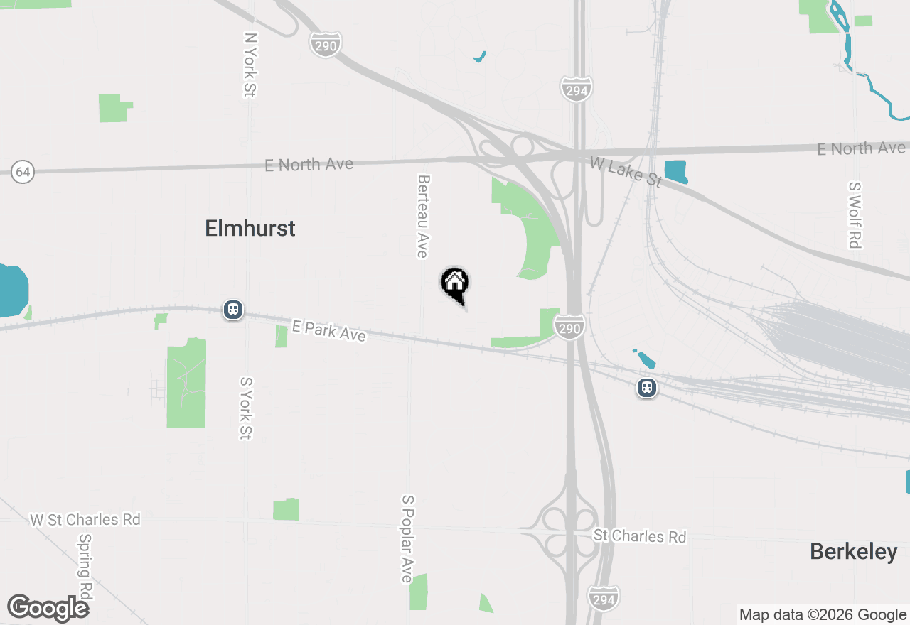 Map of 133 N Clinton Avenue, Elmhurst, IL 60126