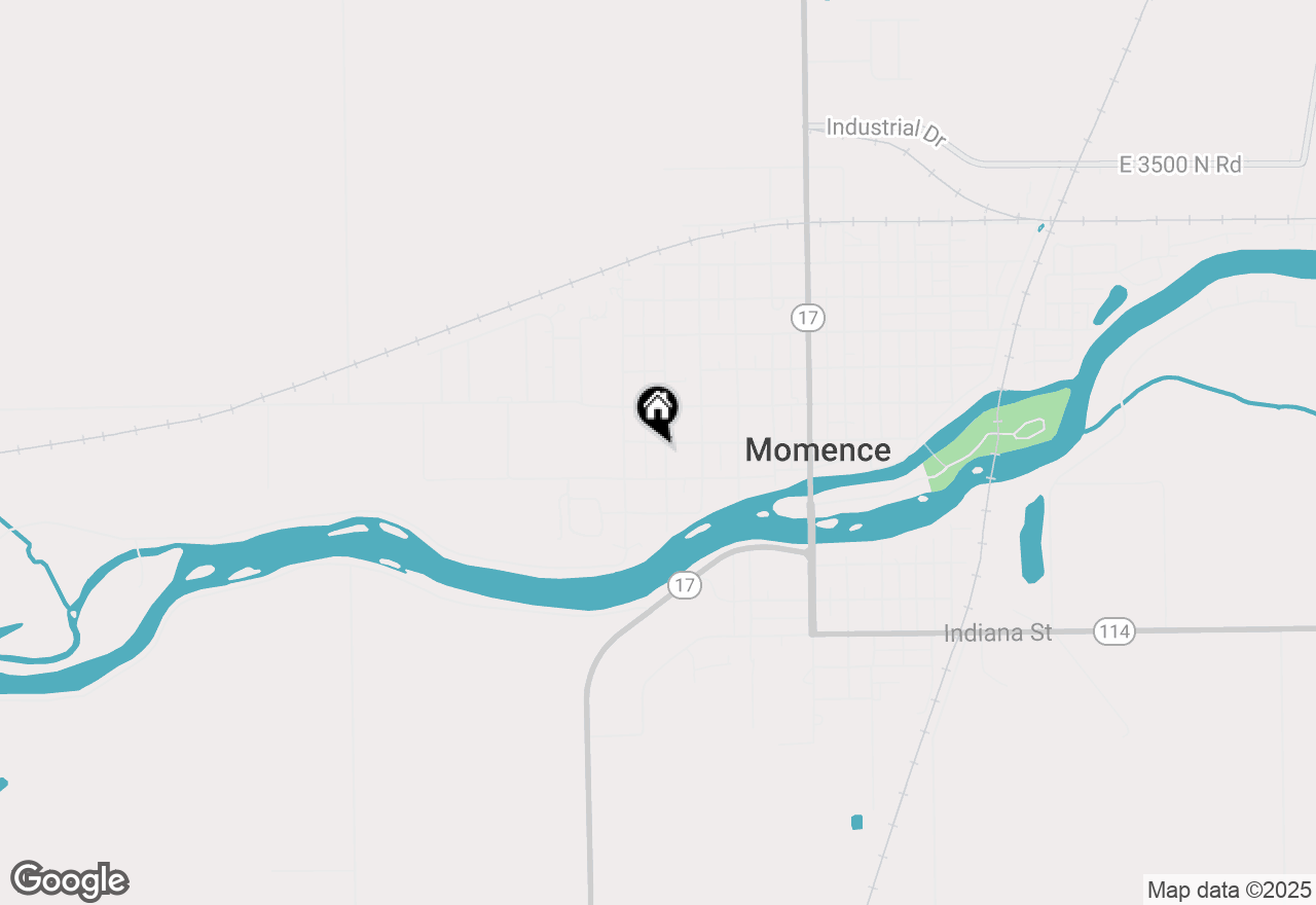 Map of 75 Hill Street, Momence, IL 60954