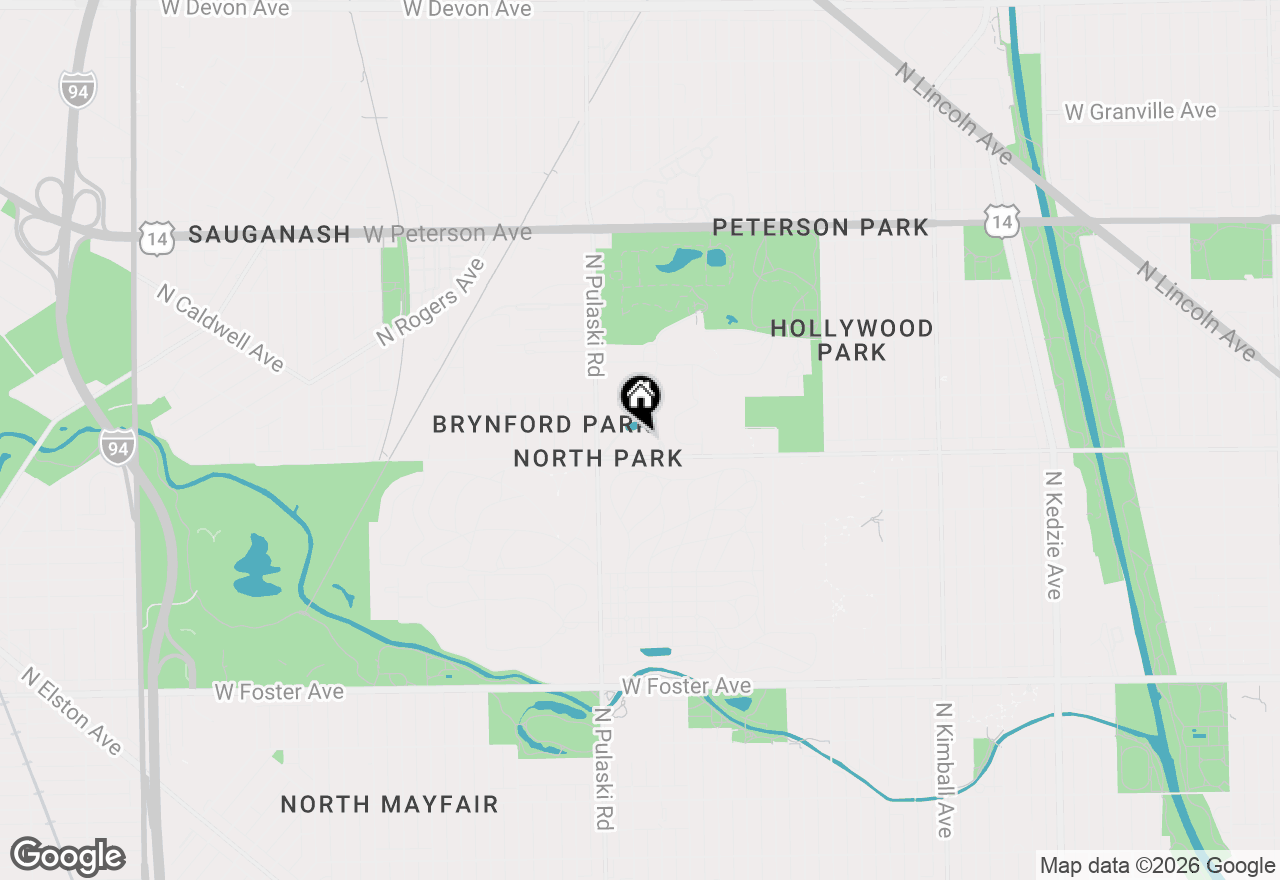 Map of 3900 W Bryn Mawr Avenue #304, Chicago, IL 60659