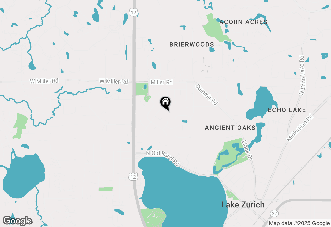 Map of 24 Johnathan Road, Lake Zurich, IL 60047