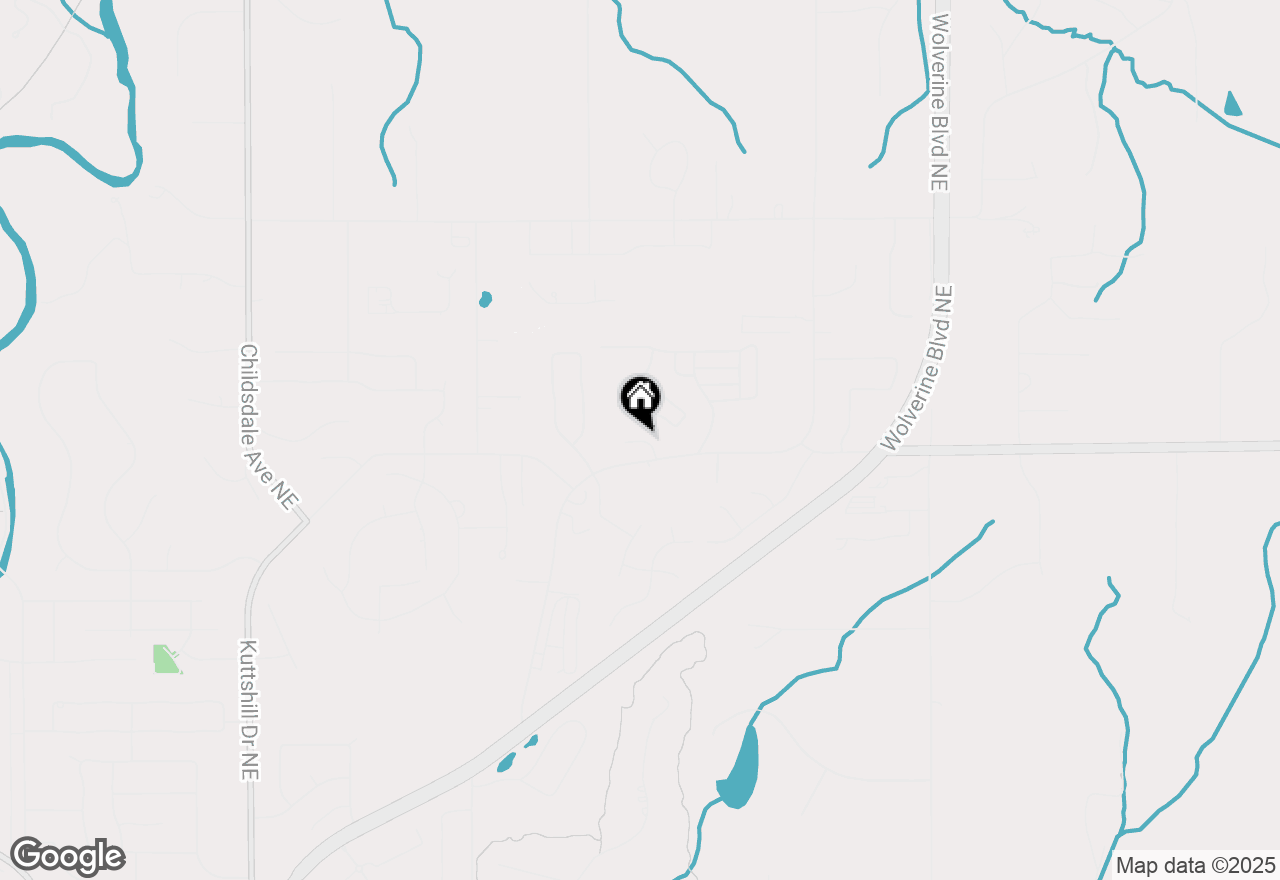 Map of 4232 Sand Valley Drive Ne, Rockford, MI 49341