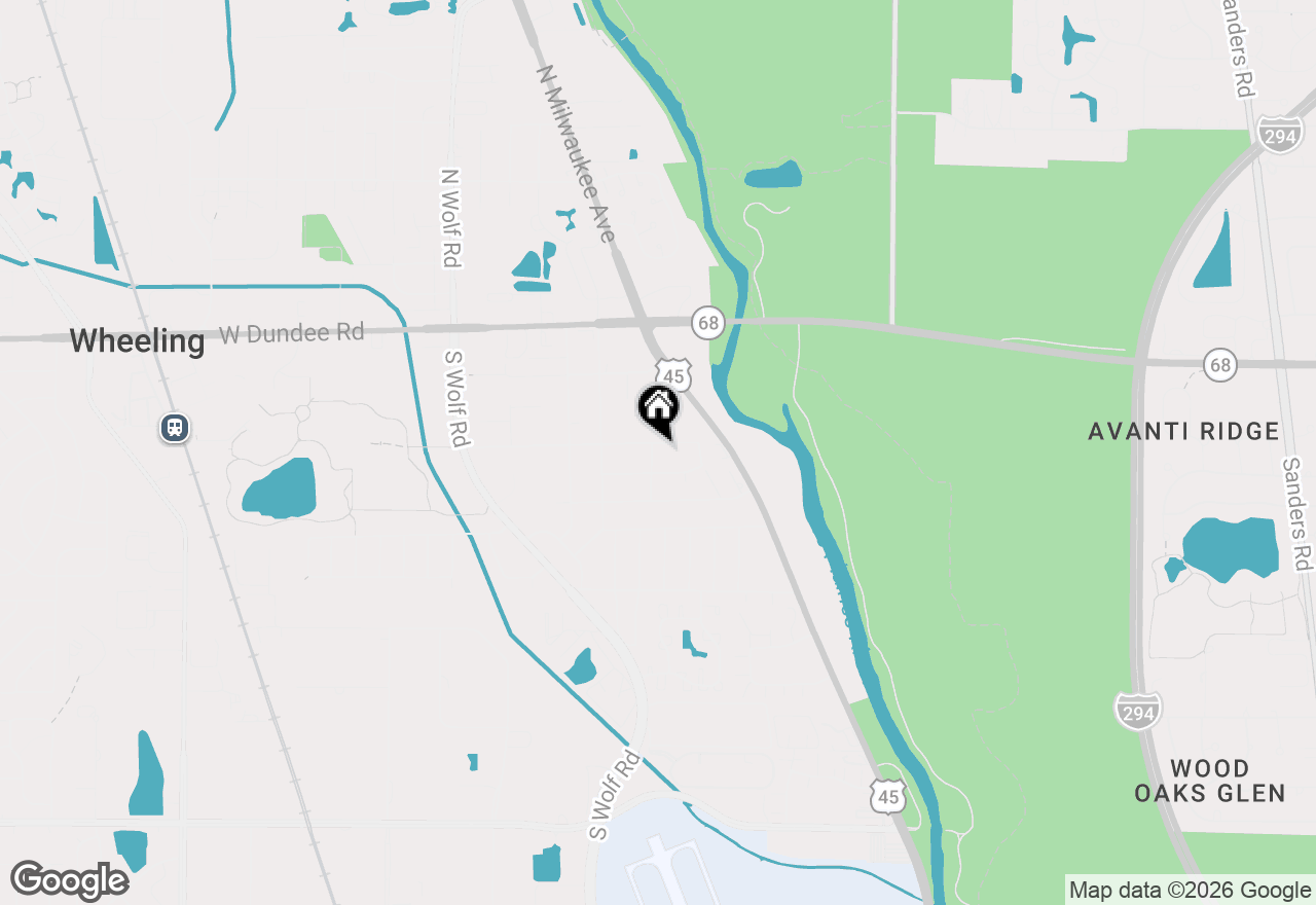 Map of 231 Lincoln Lane, Wheeling, IL 60090