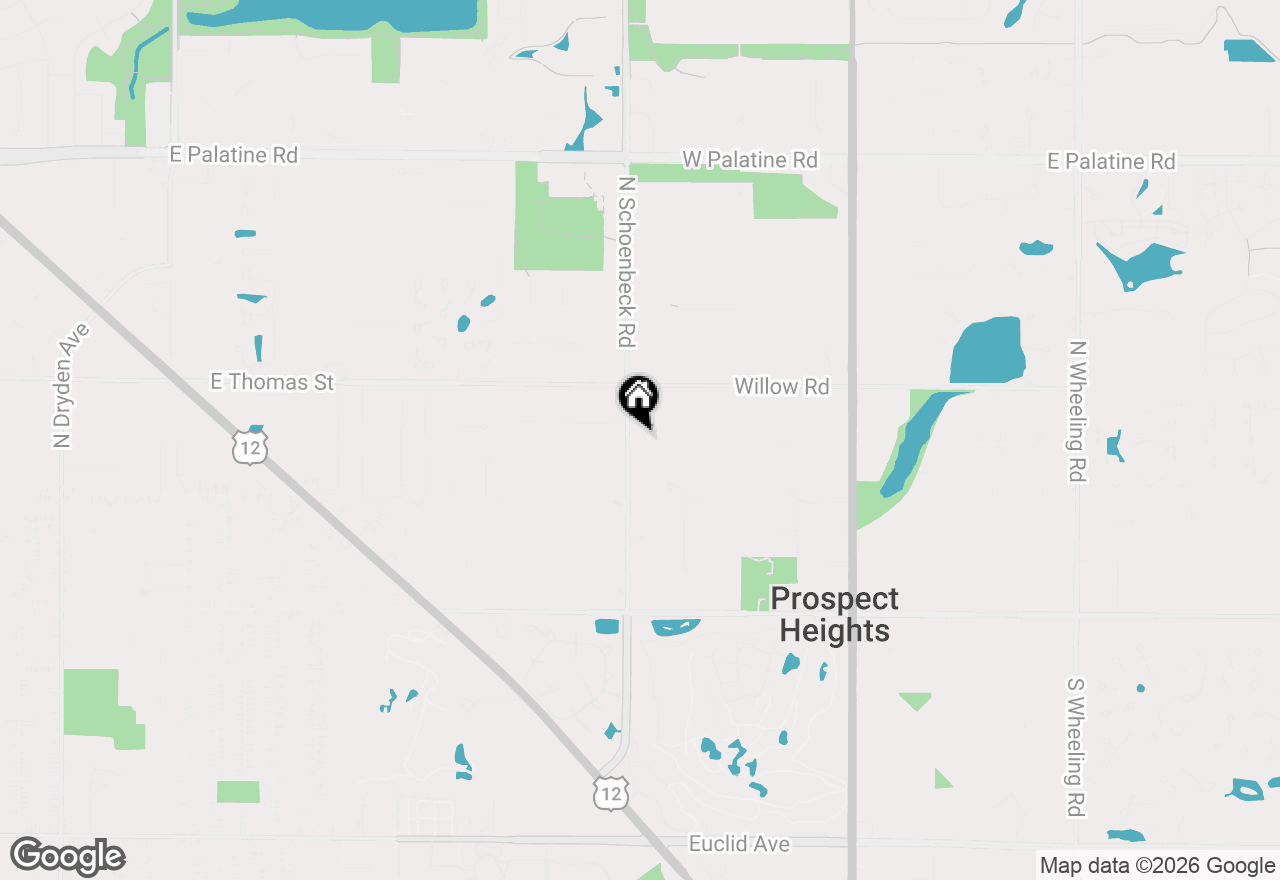 Map of 301 N Schoenbeck Road, Prospect Heights, IL 60070