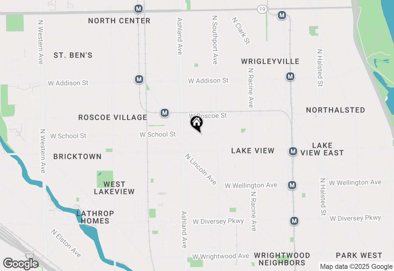 Map of 1509 W School Street #1, Chicago, IL 60657