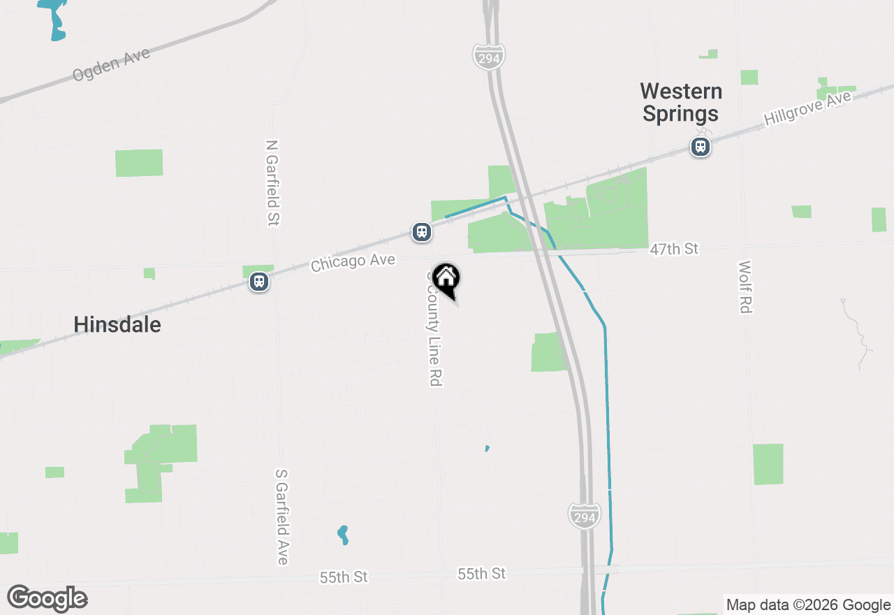 Map of 109 S County Line Road, Hinsdale, IL 60521