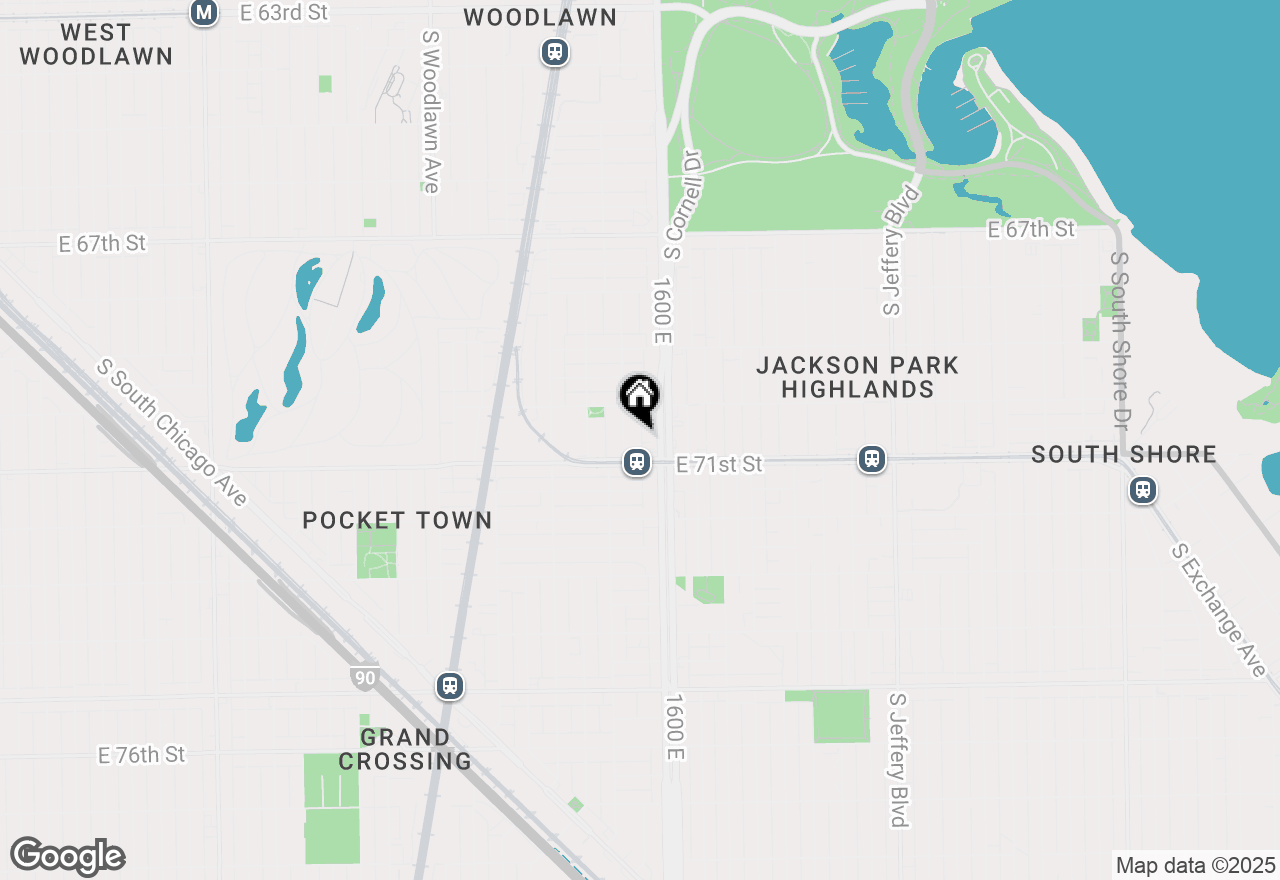 Map of 7037 S Harper Avenue #2B, Chicago, IL 60637