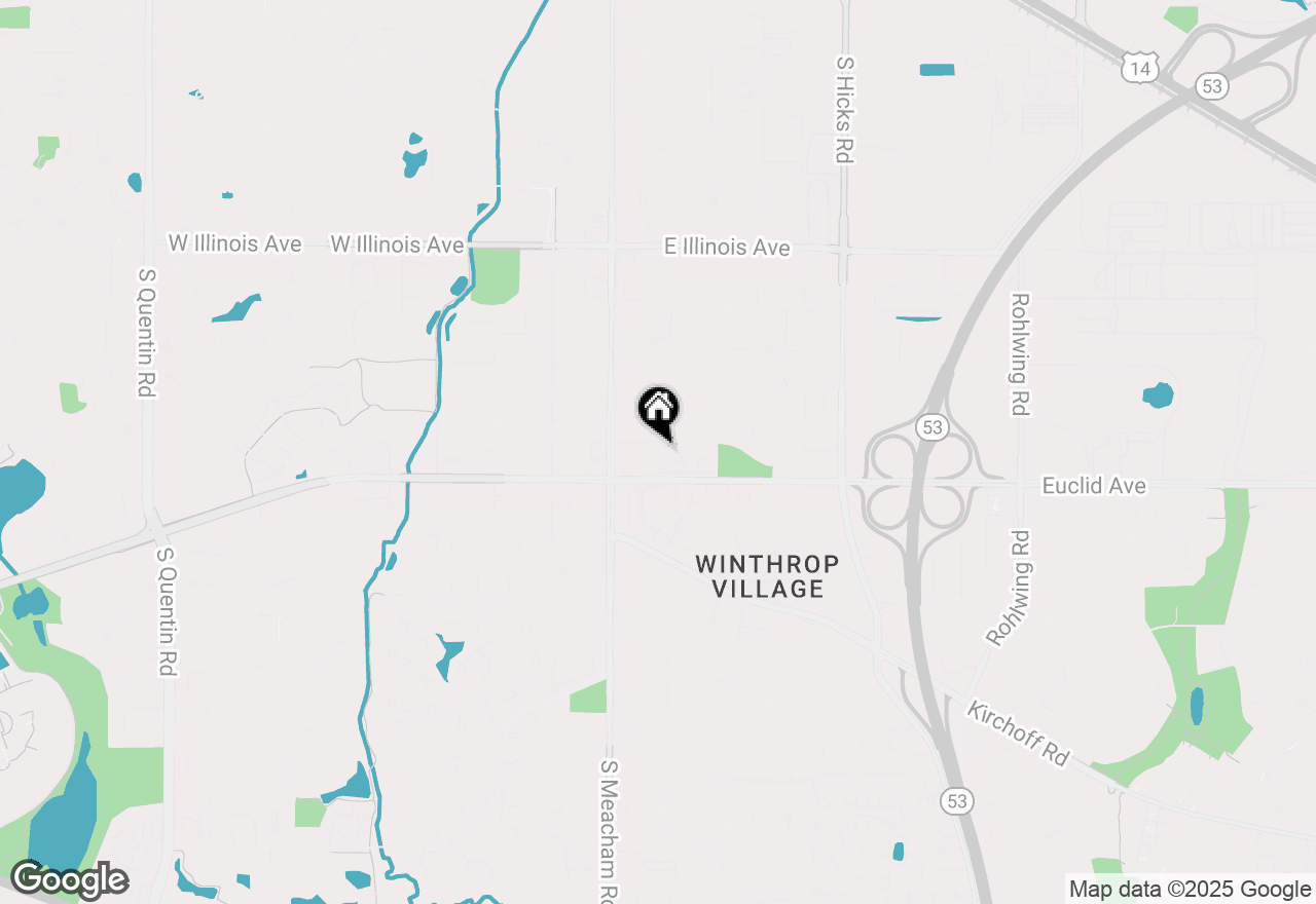 Map of 4704 Euclid Avenue #1A, Rolling Meadows, IL 60008