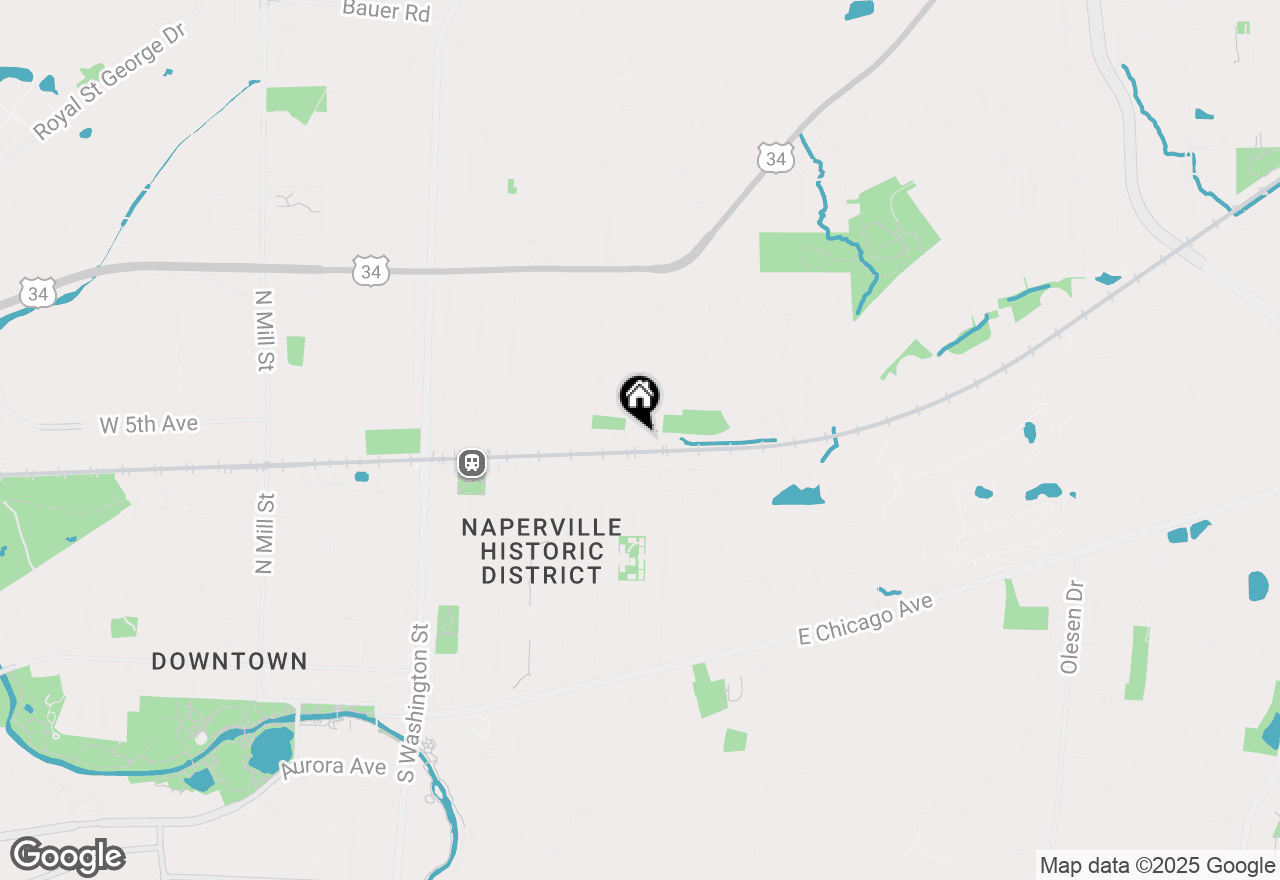 Map of 616 E 5th Avenue #101, Naperville, IL 60563