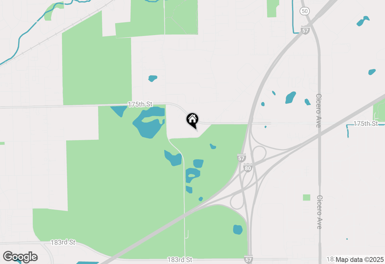 Map of 5500 177th Street, Tinley Park, IL 60477