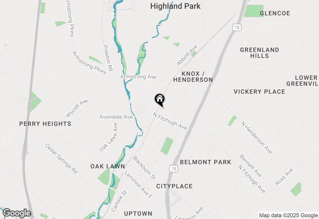 Map of 4223 Buena Vista Street #1, Dallas, TX 75205