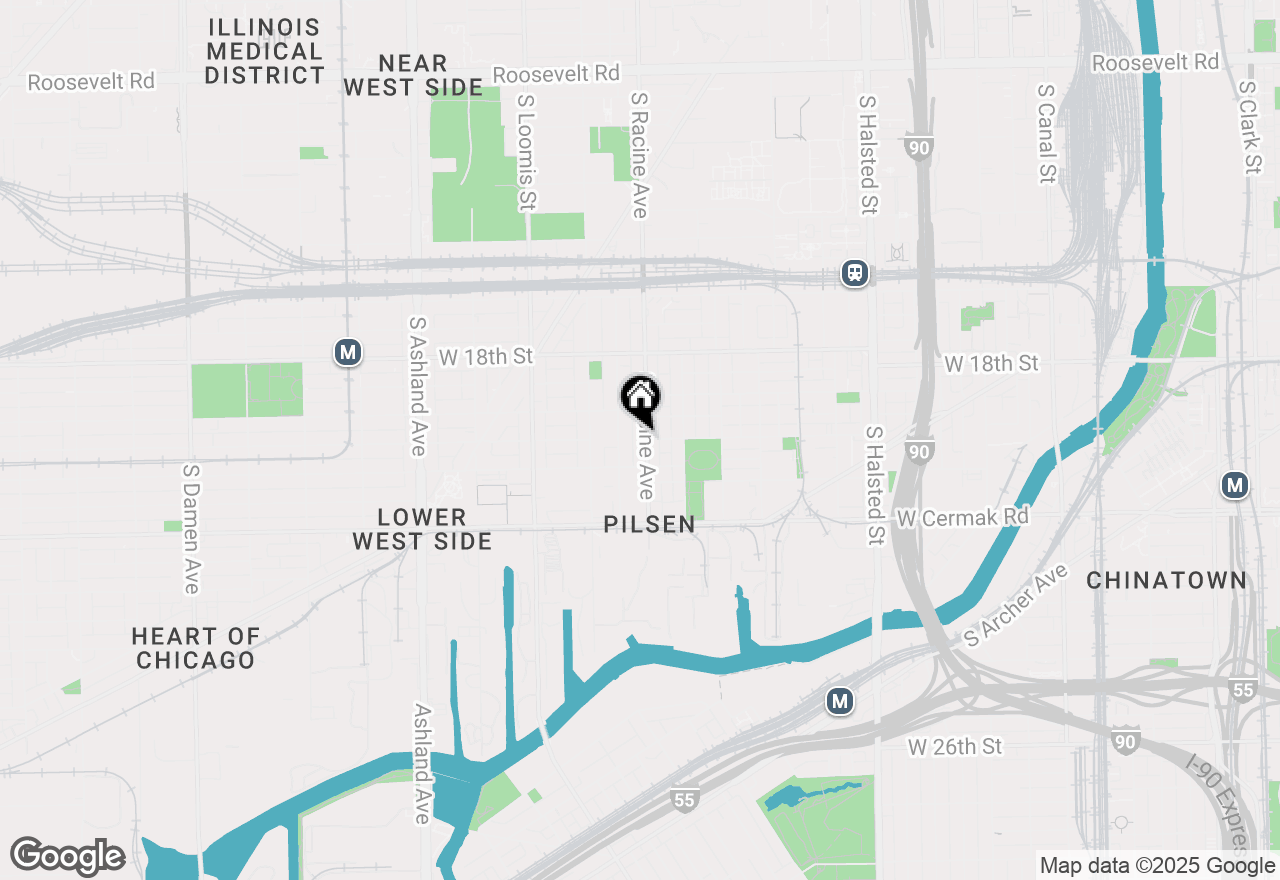 Map of 1946 S Racine Avenue #3R, Chicago, IL 60608