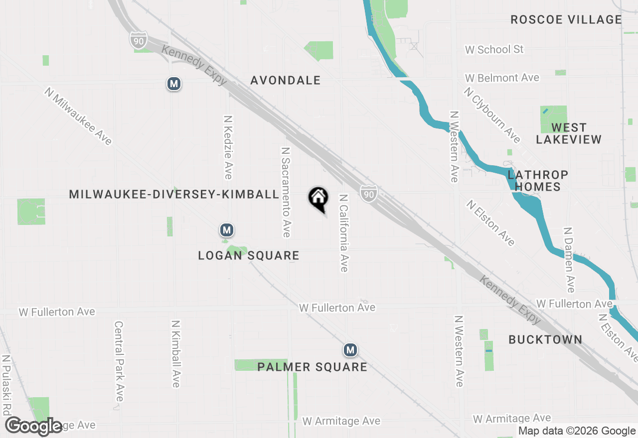 Map of 2703 N Francisco Avenue, Chicago, IL 60647