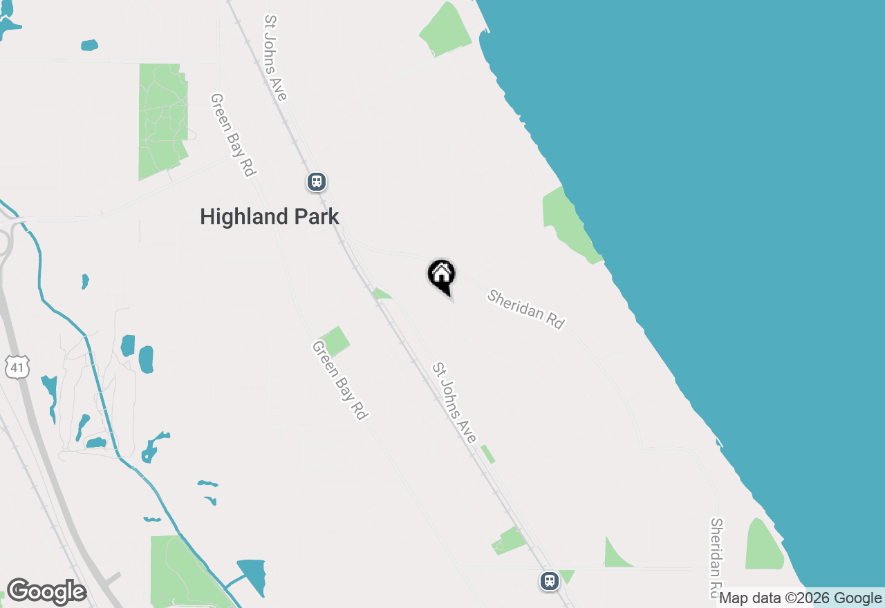 Map of 420 Lincoln Avenue W, Highland Park, IL 60035