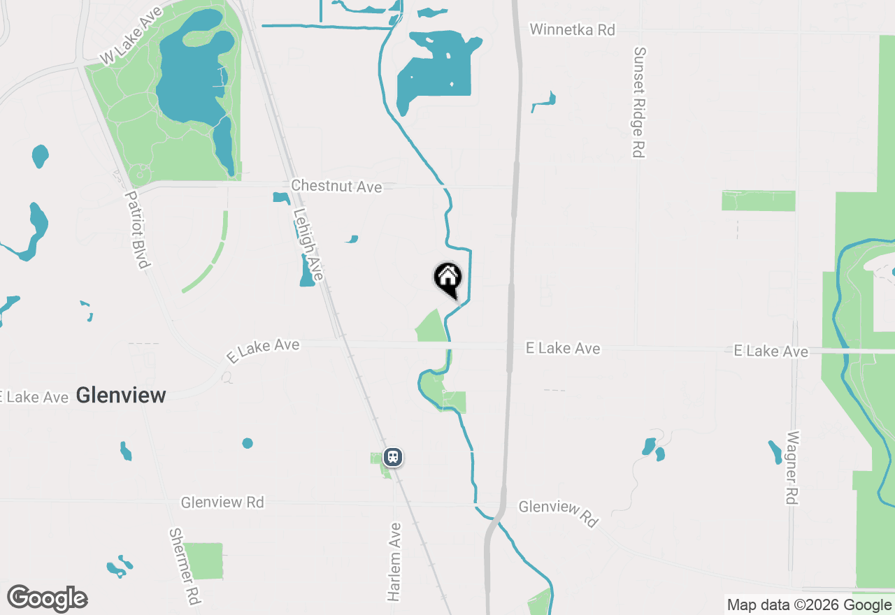 Map of 1441 Sequoia Trail, Glenview, IL 60025