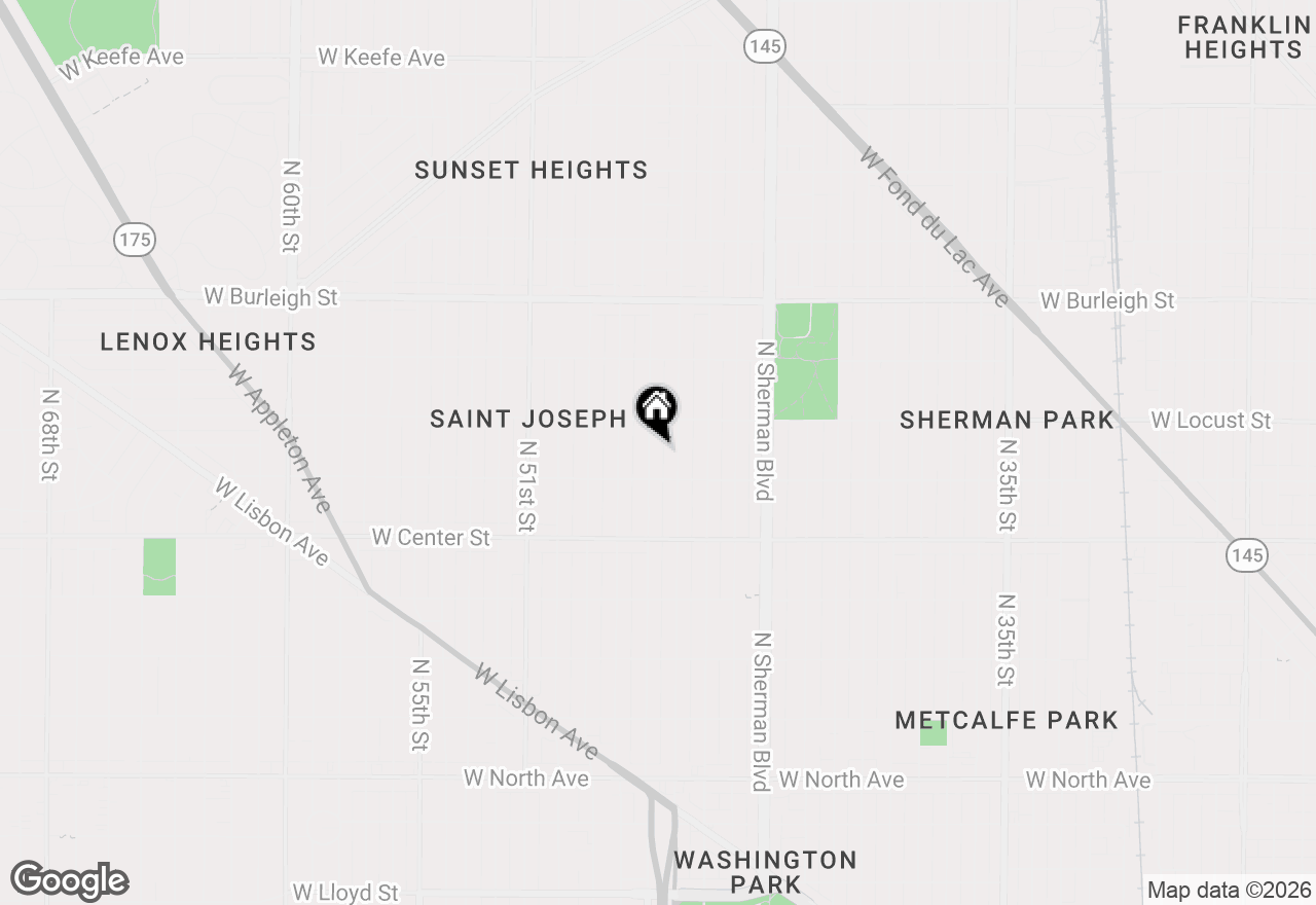 Map of 2834 N 47th St #2836, Milwaukee, WI 53210