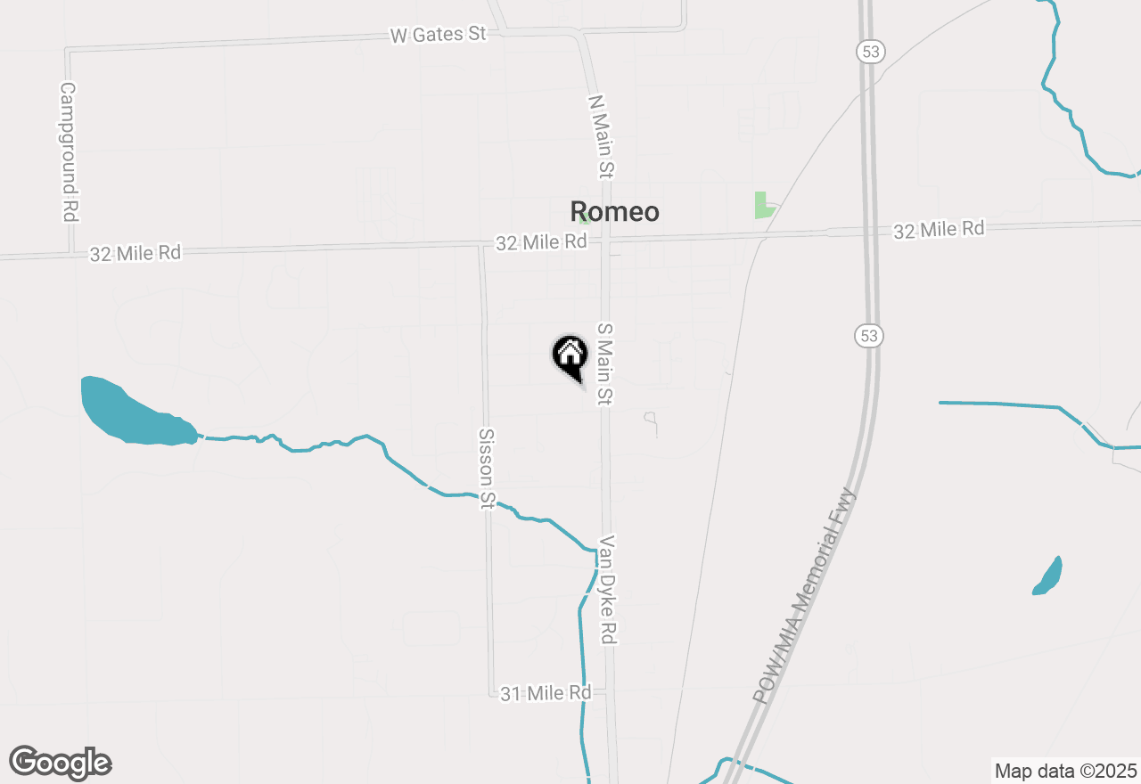 Map of 139 Tillson Street, Romeo, MI 48065