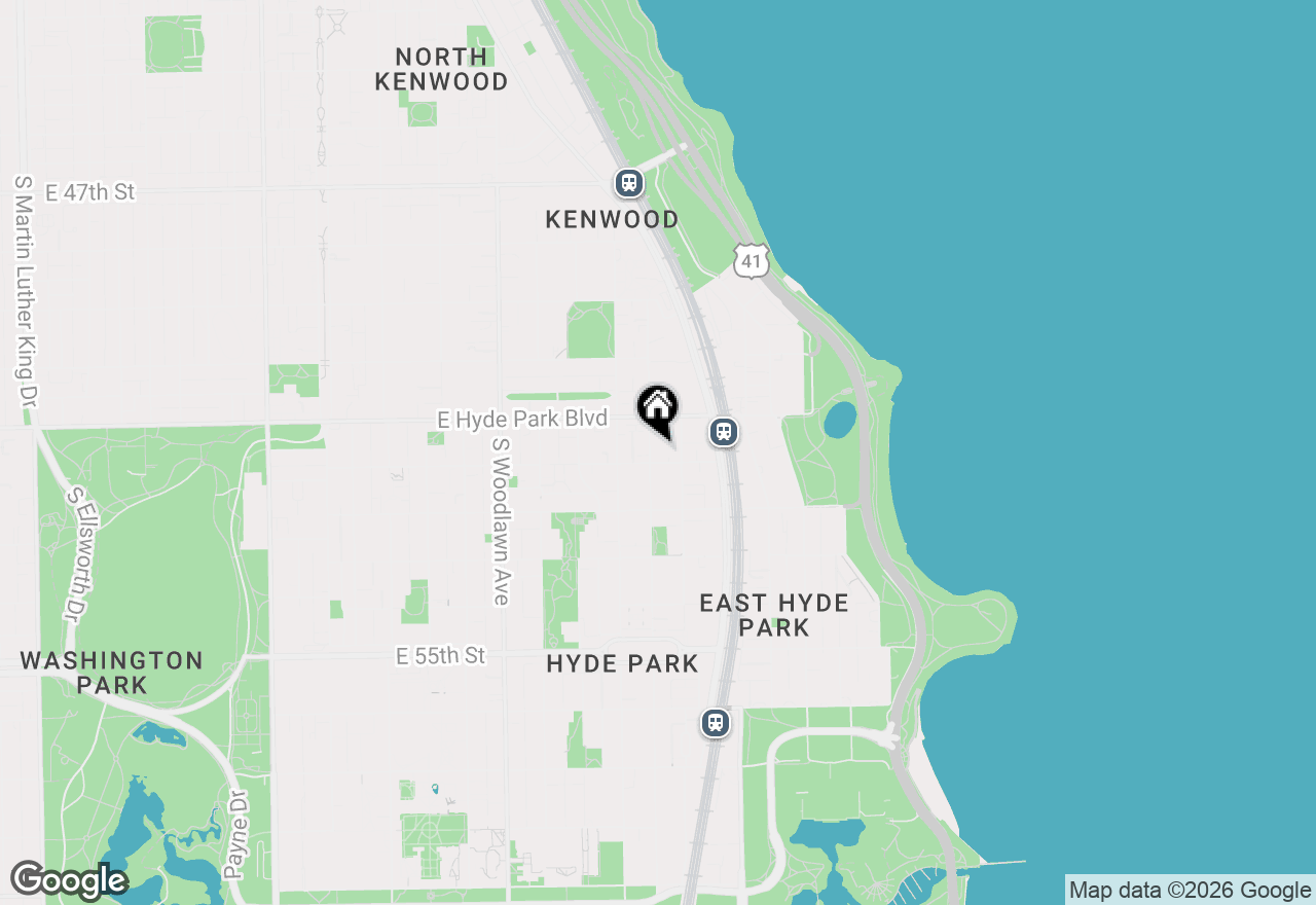 Map of 5135 S Blackstone Avenue #206, Chicago, IL 60615