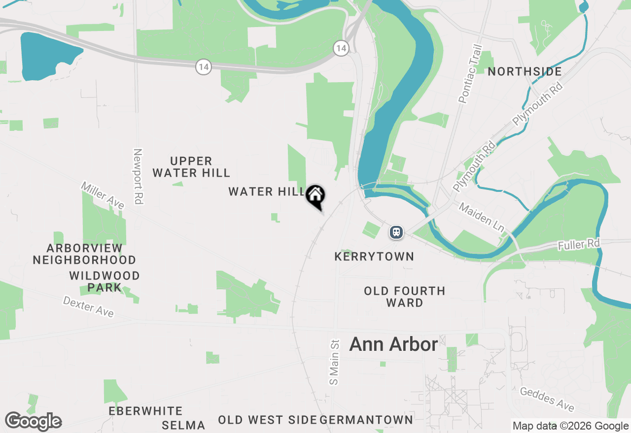 Map of 215 W Summit Street, Ann Arbor, MI 48103