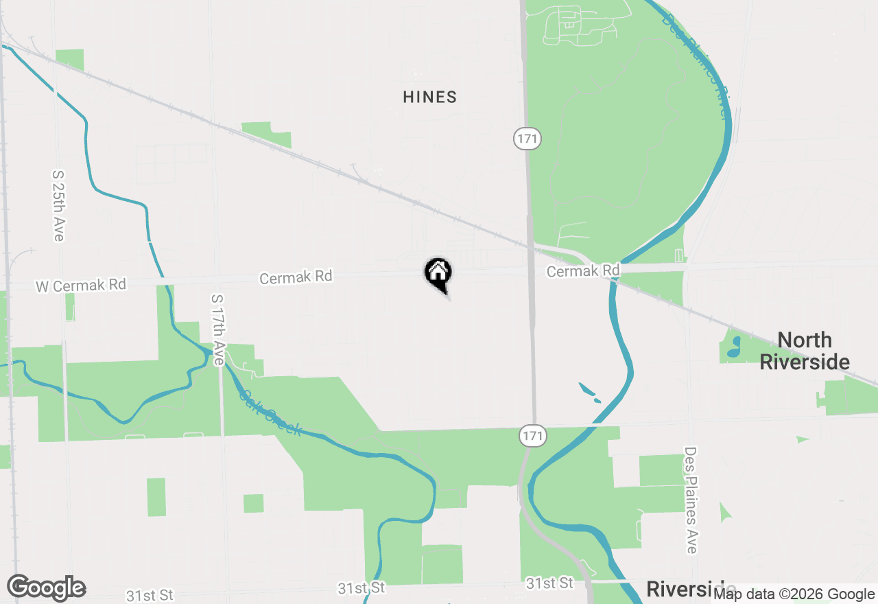 Map of 2247 S 6th Avenue, North Riverside, IL 60546