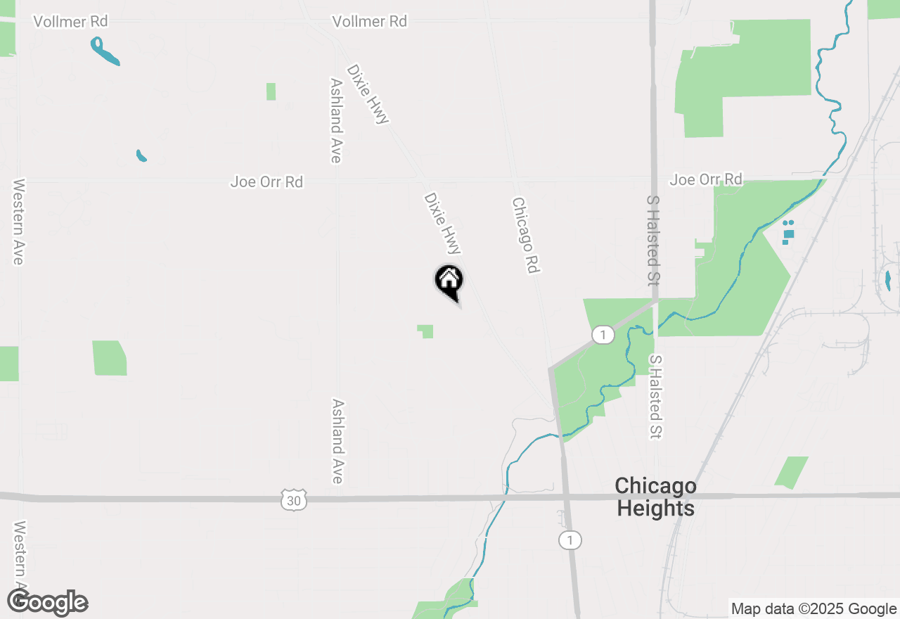 Map of 163 Hawthorne Lane, Chicago Heights, IL 60411