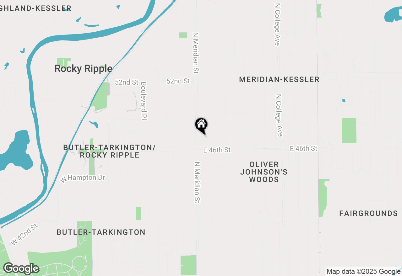 Map of 4621 N Meridian Street, Indianapolis, IN 46208