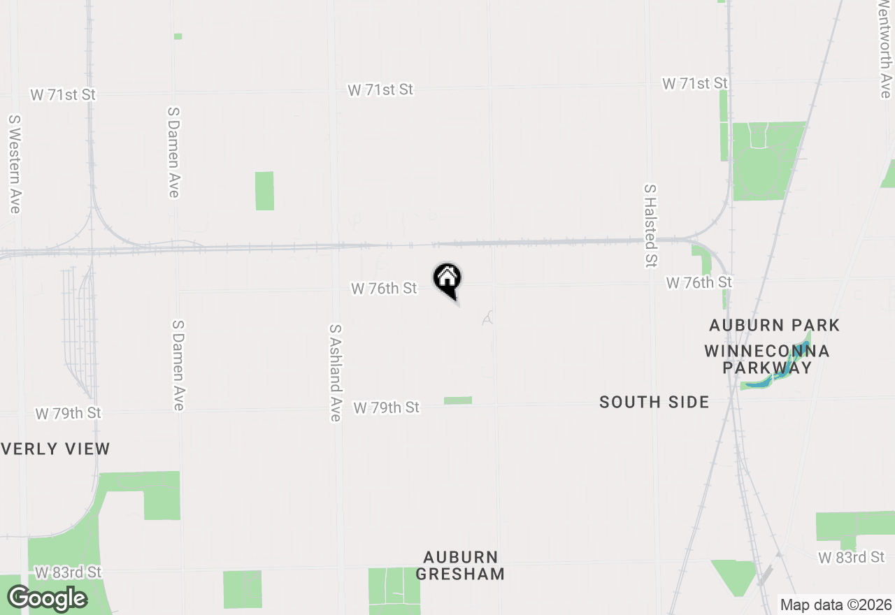 Map of 7631 S Ada Street, Chicago, IL 60620