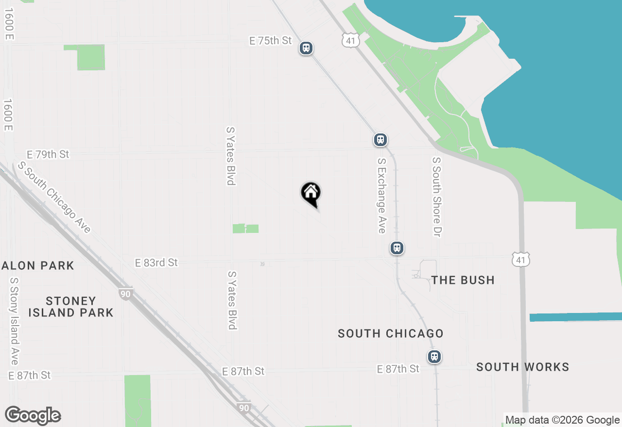 Map of 8116 S Marquette Avenue, Chicago, IL 60617