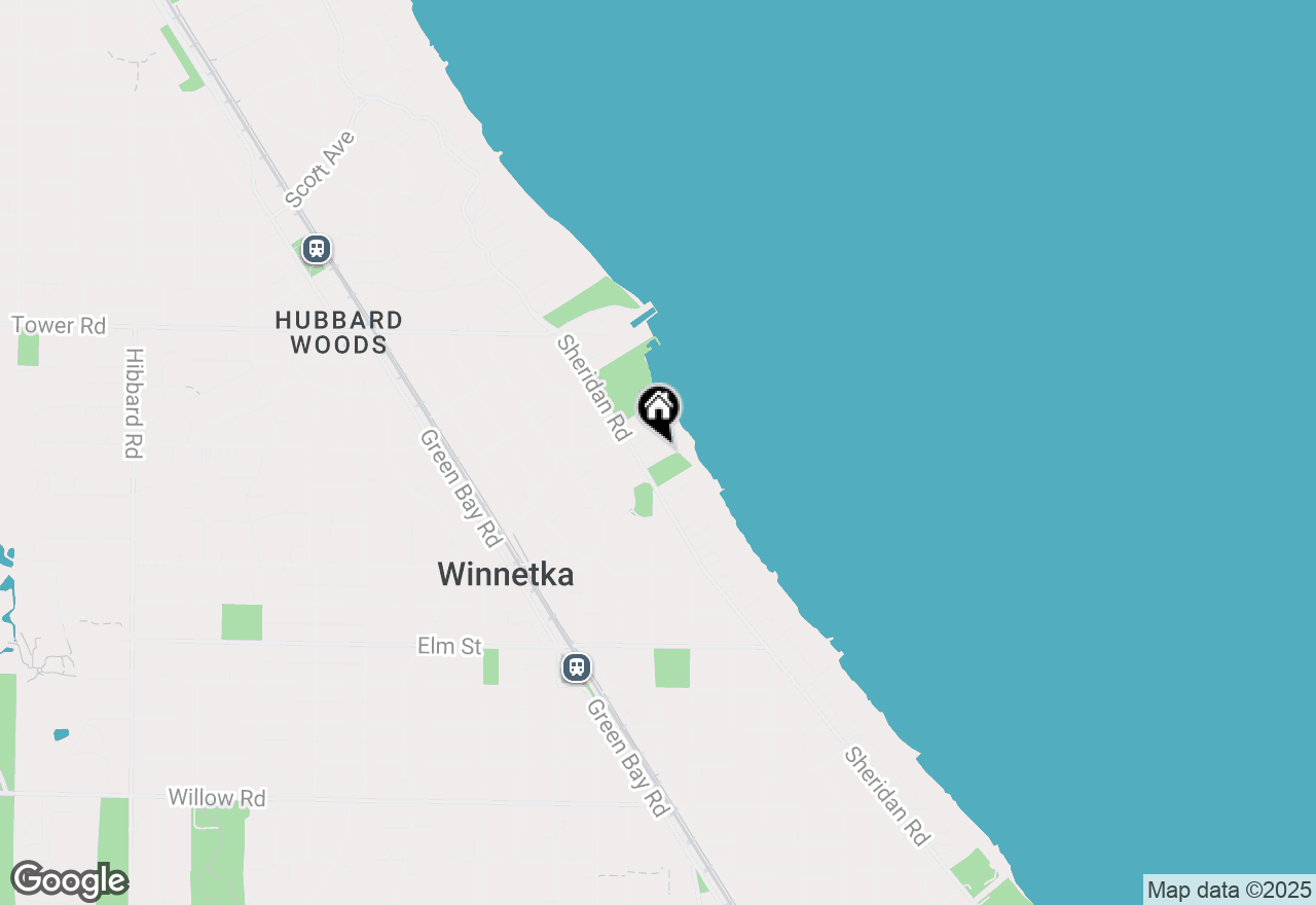 Map of 735 Sheridan Road, Winnetka, IL 60093