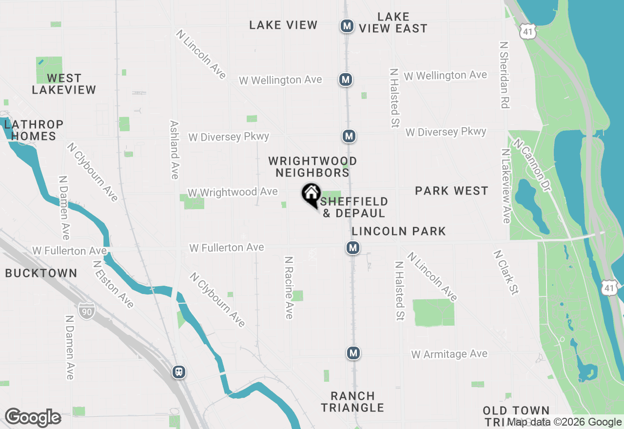 Map of 2500 N Seminary Avenue #4E, Chicago, IL 60614