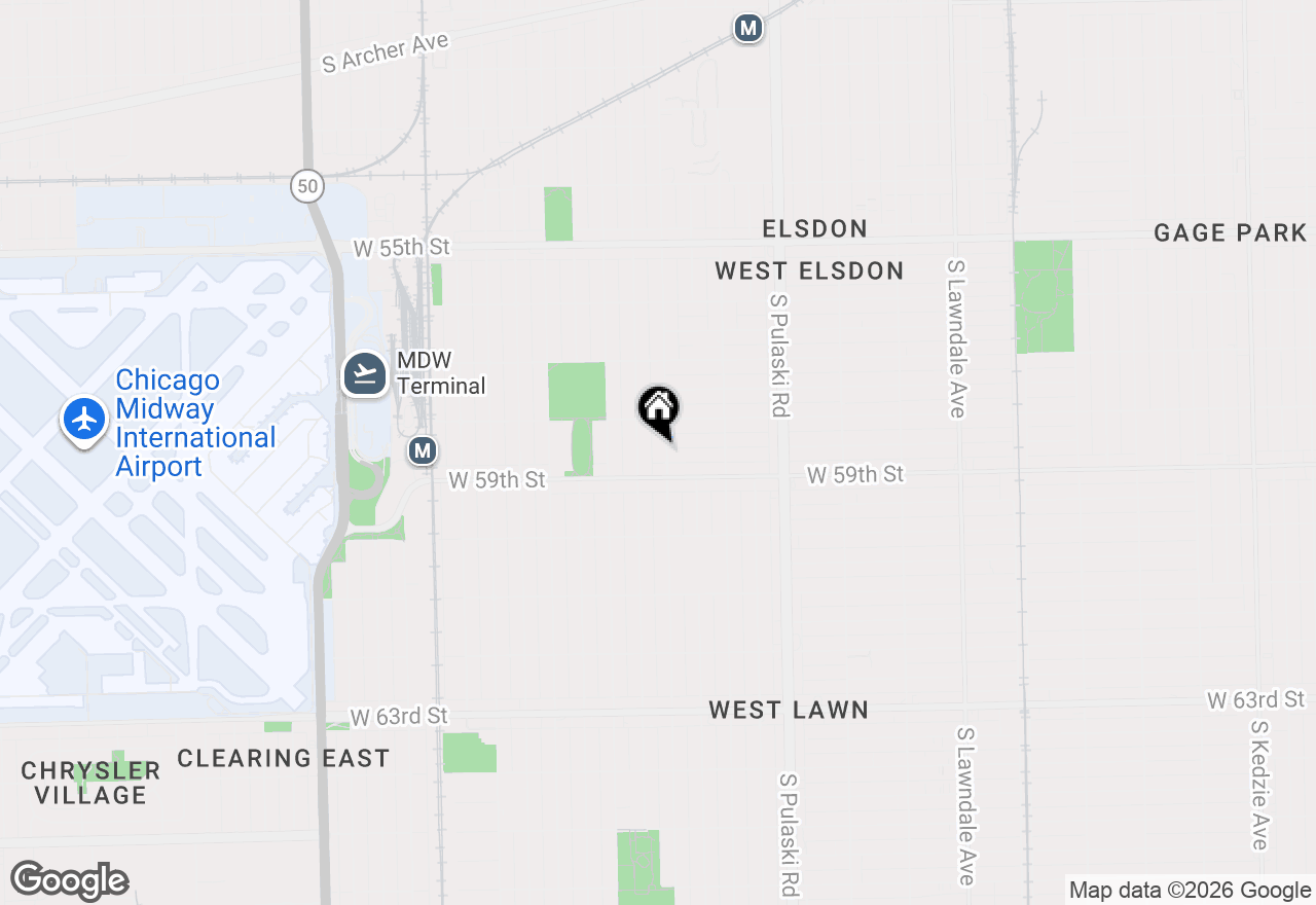 Map of 5834 S Keeler Avenue, Chicago, IL 60629