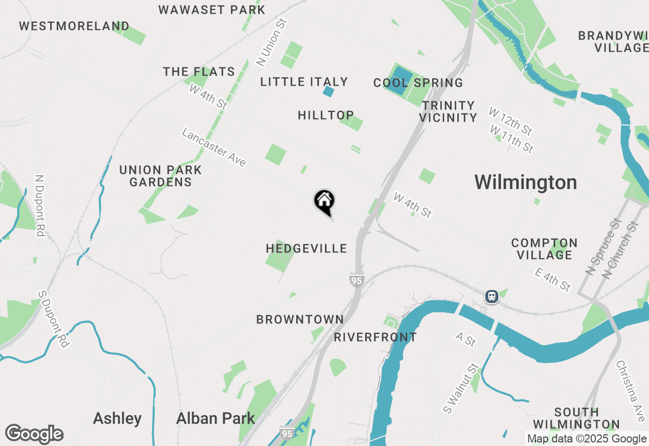 Map of 119 S Harrison Street, Wilmington, DE 19805