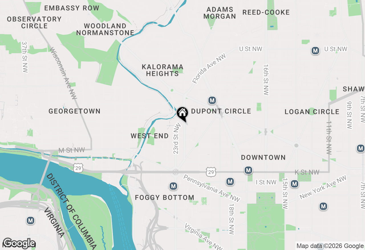 Map of 1326 22nd Street Nw, Washington, DC 20037