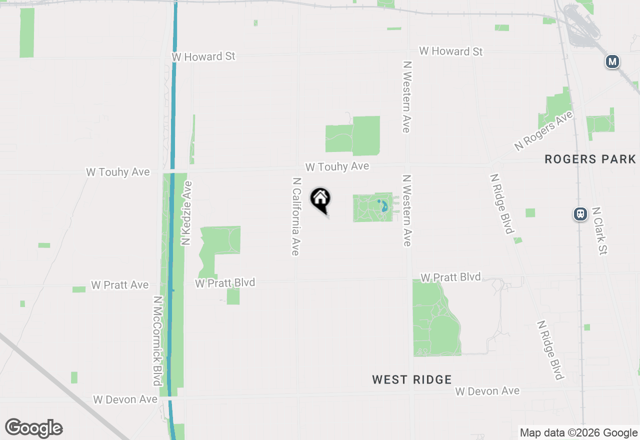 Map of 2704 W Lunt Avenue #203, Chicago, IL 60645
